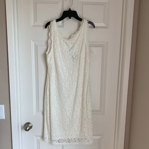 White Lace Adriana Papel Cocktail Dress